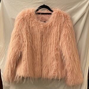 Pink Faux Fur Jacket